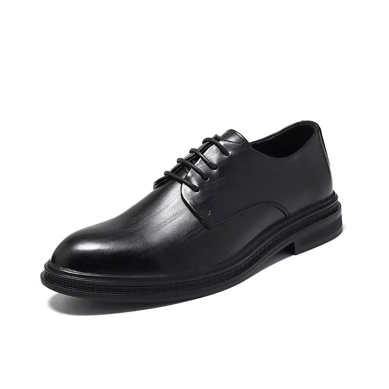 Men's Black Premium Calfskin Dress Shoes