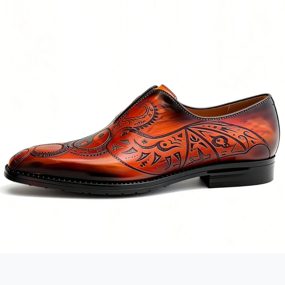 Tai Chi Carving Dress Oxfords