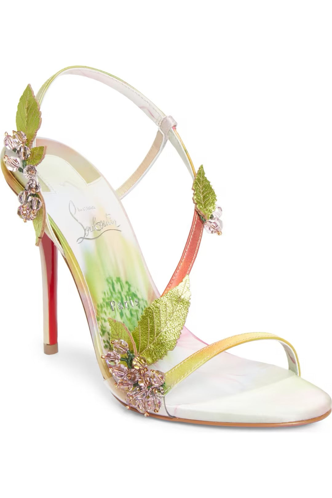 Colorful Crystal Fruit-Shaped High-Heeled Sandals