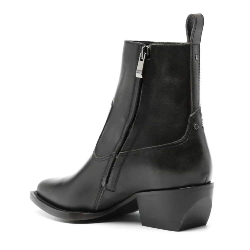 Pointed-toe Zipper Chelsea Boots