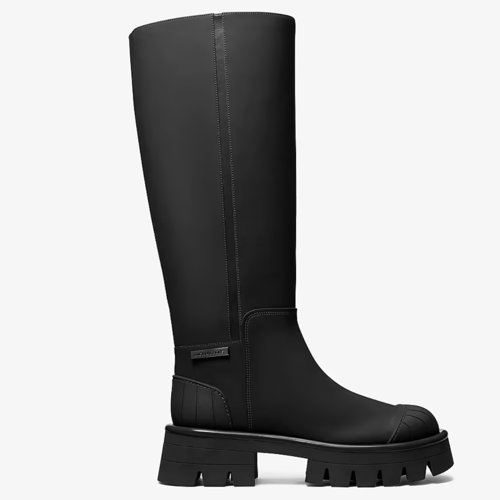 Black Platform Rain Boots
