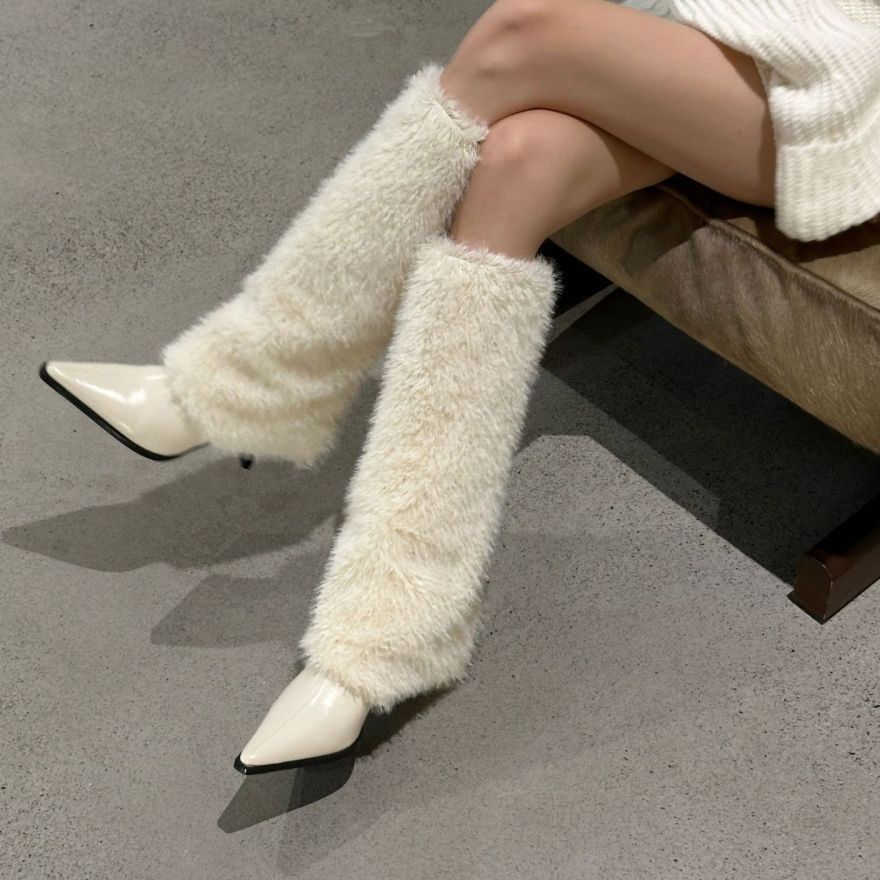 Fur-lined Tall Heeled Boots