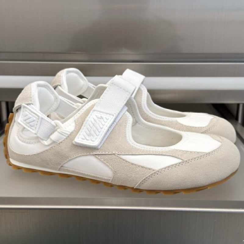 Silver Mary Jane Shoes with Velcro Straps