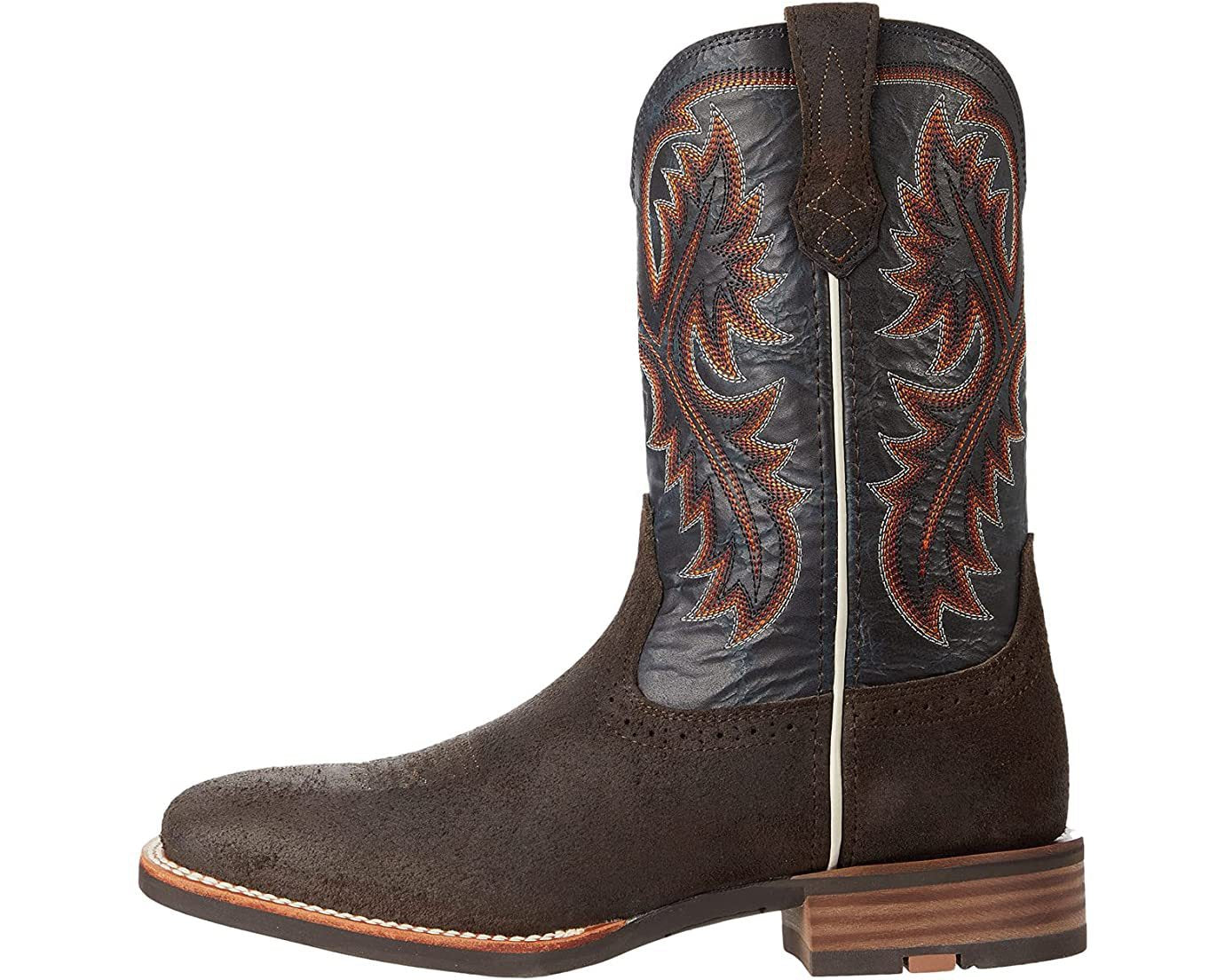 Men's Totem Embroidered Square-Toe Cowboy Boots