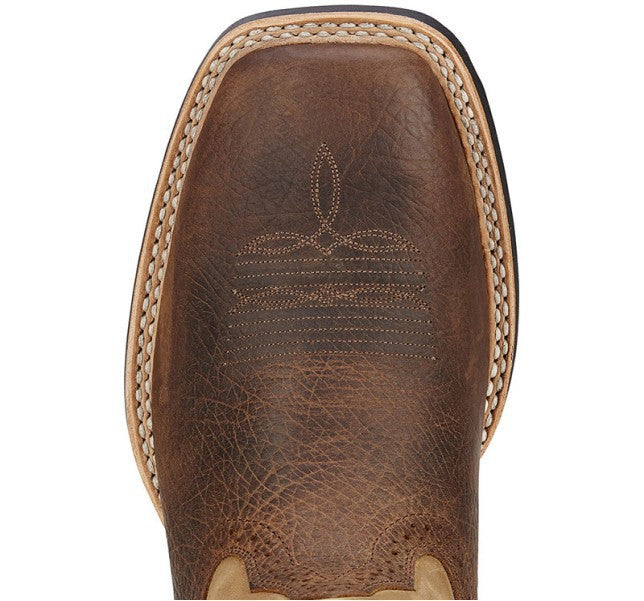 Men's Totem Embroidered Square-Toe Cowboy Boots