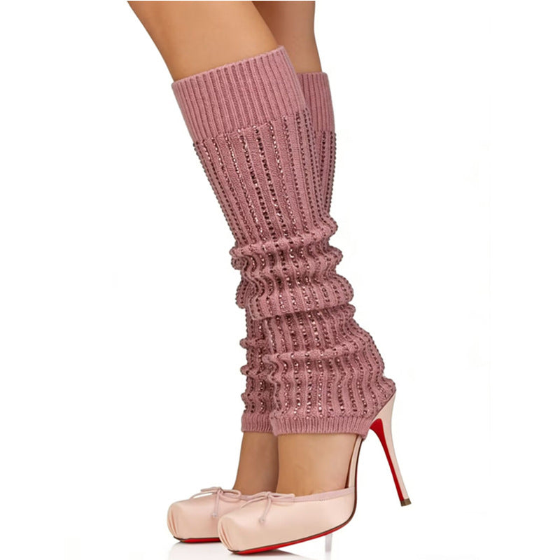 Bow-Knit High-Heeled Sandals