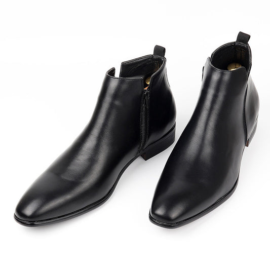 Top-Grain Leather Chelsea Boots