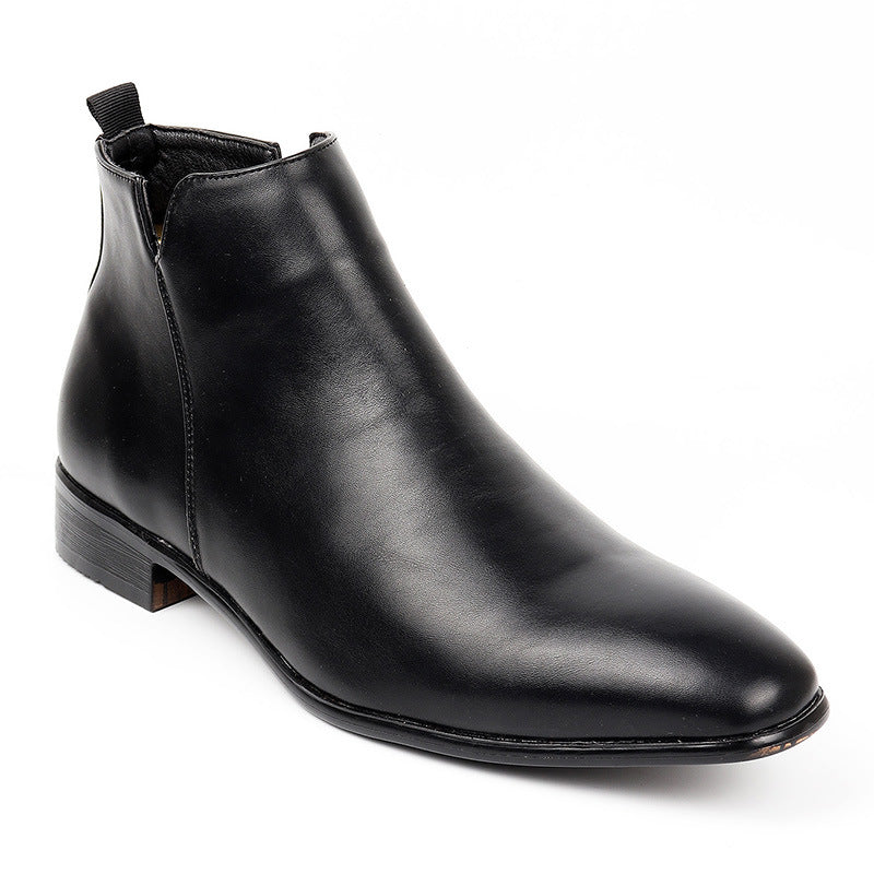 Top-Grain Leather Chelsea Boots