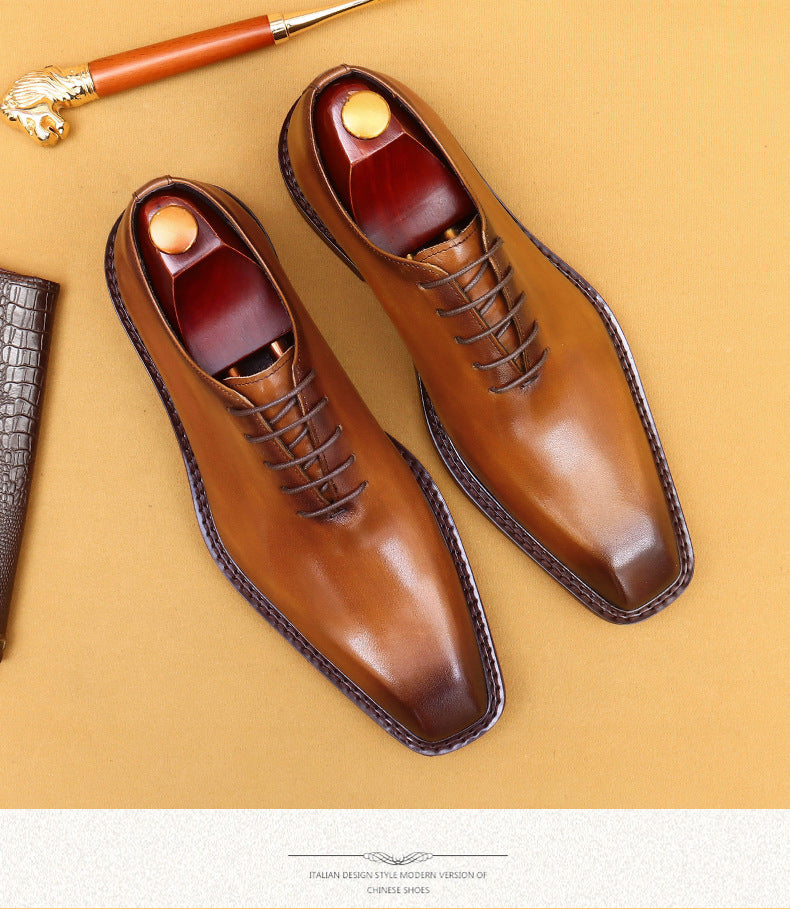 Men's Square-Toe Oxfords