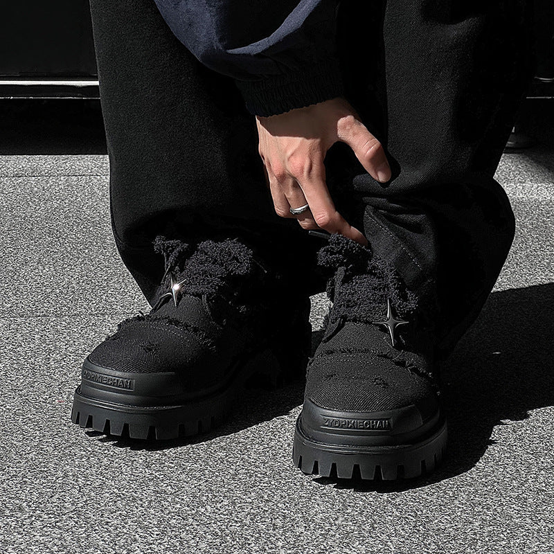 Men's Polaris Distressed Denim Chukka Boots