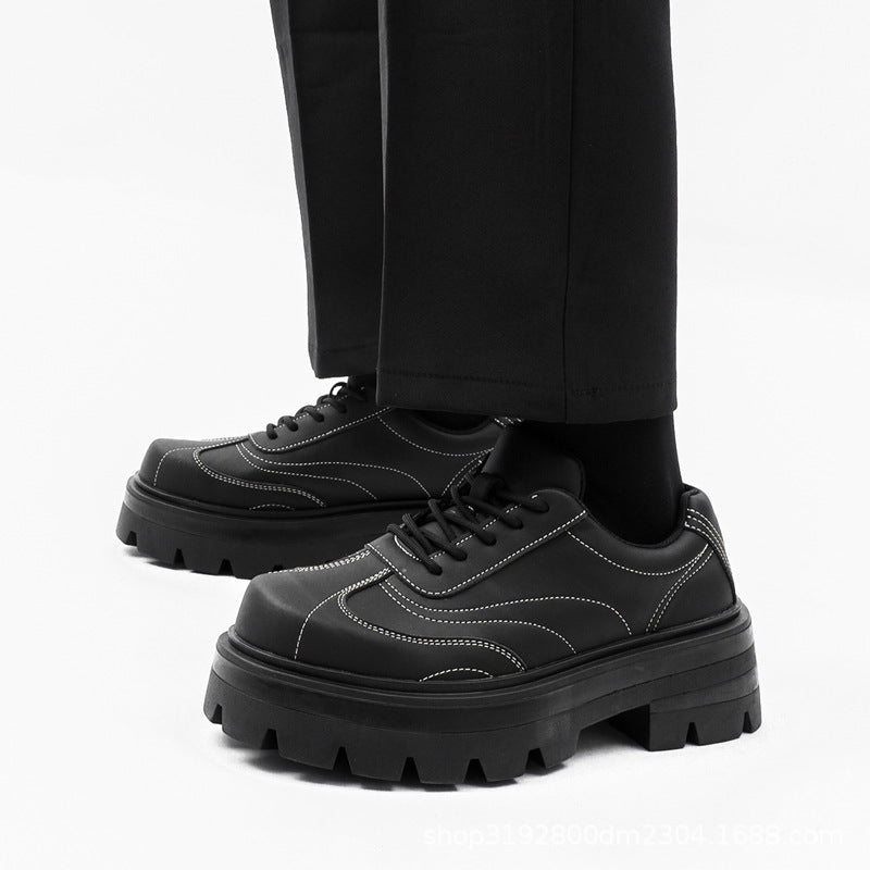 Men's Stitched Wide-Toe Derby Shoes