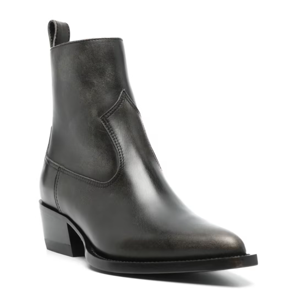 Pointed-toe Zipper Chelsea Boots