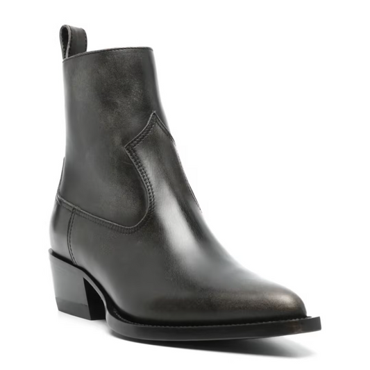 Pointed-toe Zipper Chelsea Boots