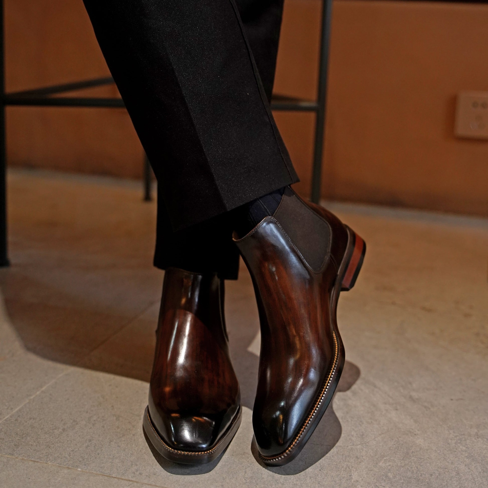 Polished Classic Chelsea Boots