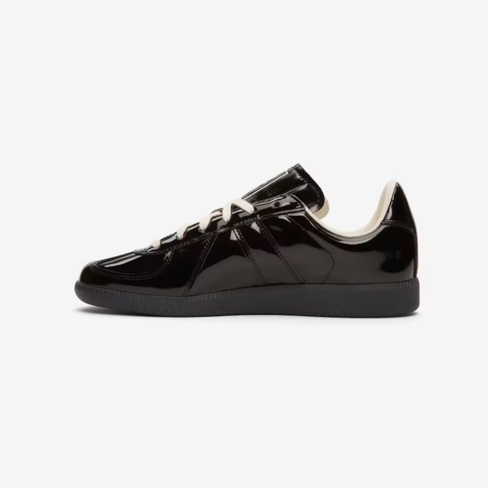 Black Patent Leather Sneakers