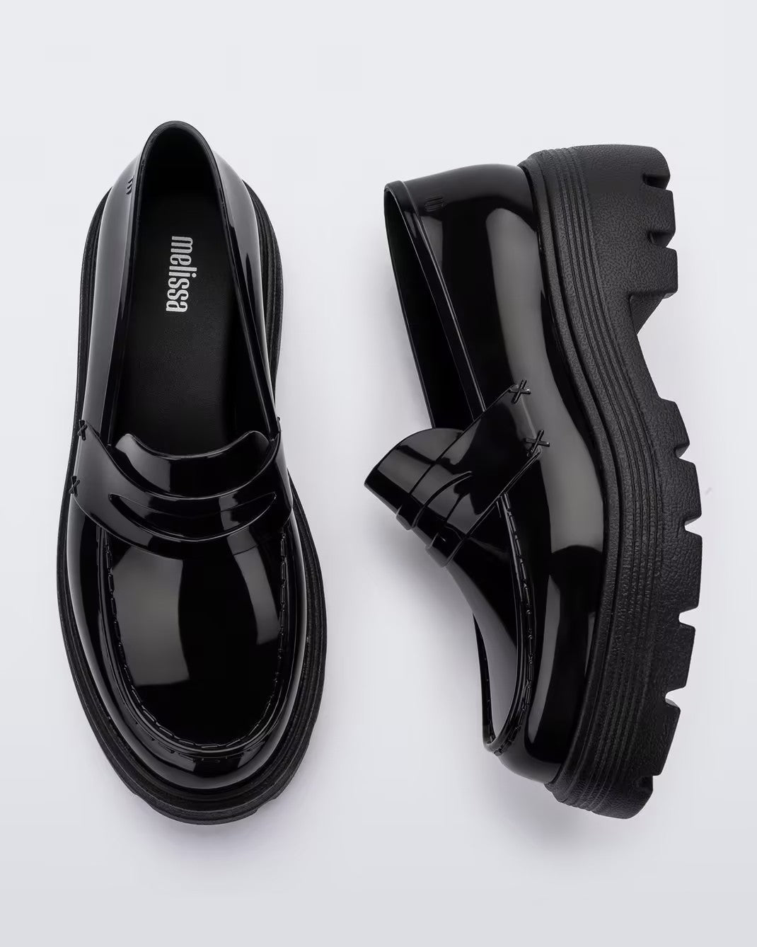 Men's Black Patent Leather Loafers