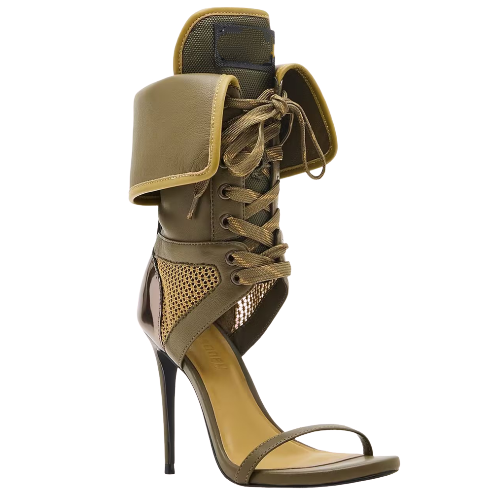 Strappy High-Heeled Sandals
