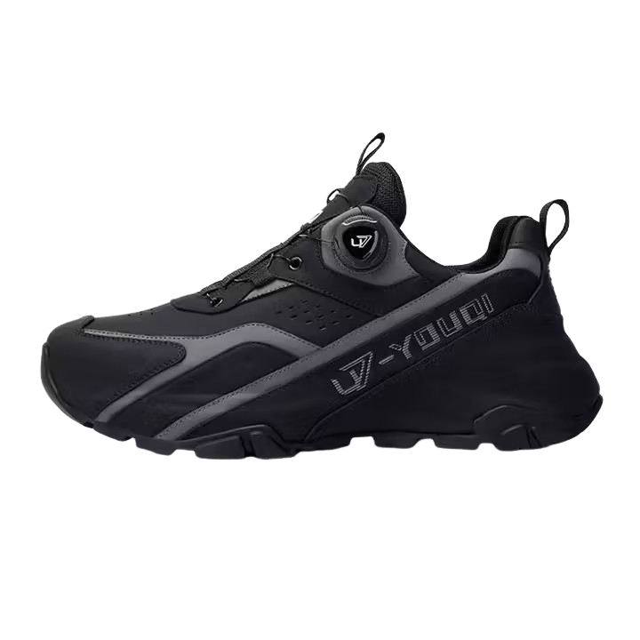 BREATHABLE CASUAL COWHIDE CHUNKY SOLE HEIGHT-ENHANCING SNEAKERS