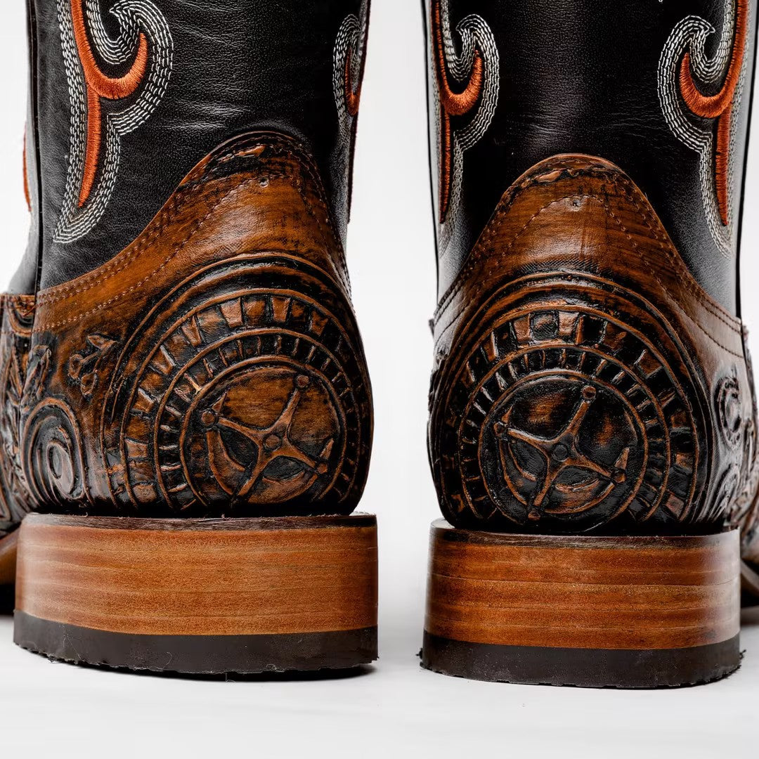 Ace Of Spades Brown - Square Toe