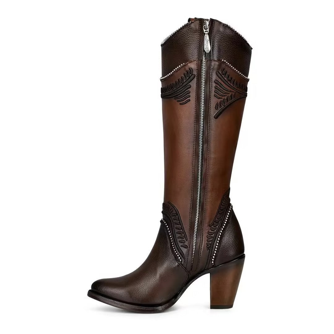 Women's Studded Embellished Knee-High Boots