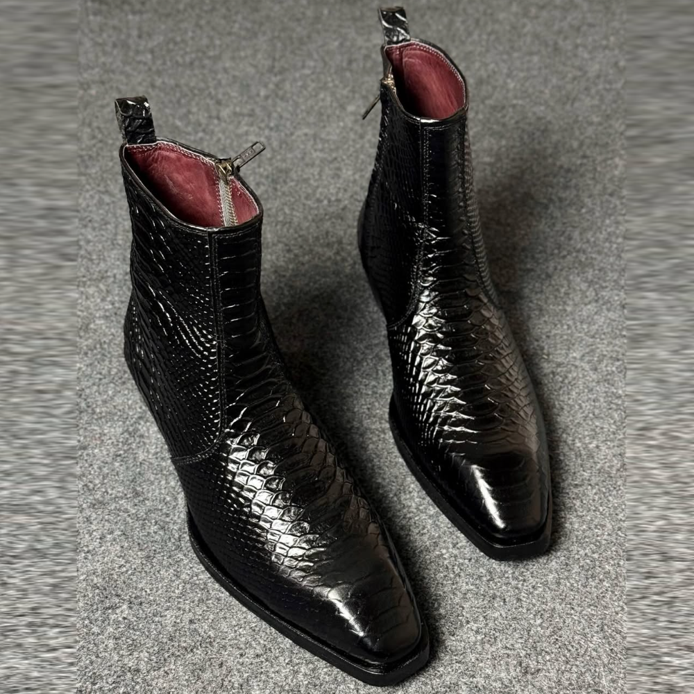 Struthers Crocodile Chelsea Boot