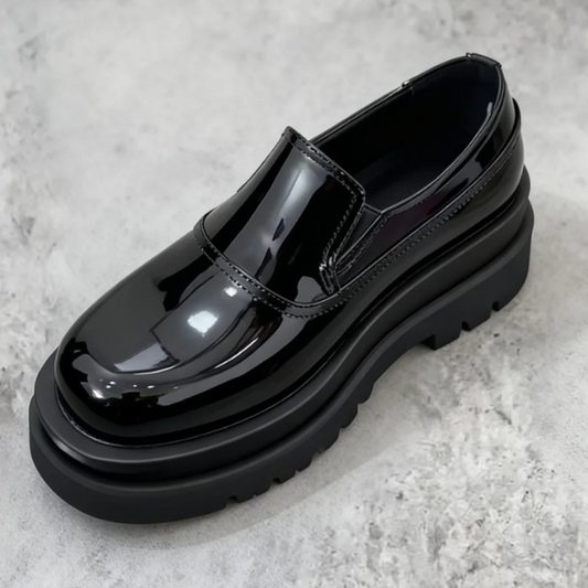 Black Patent Leather Chukka Boots