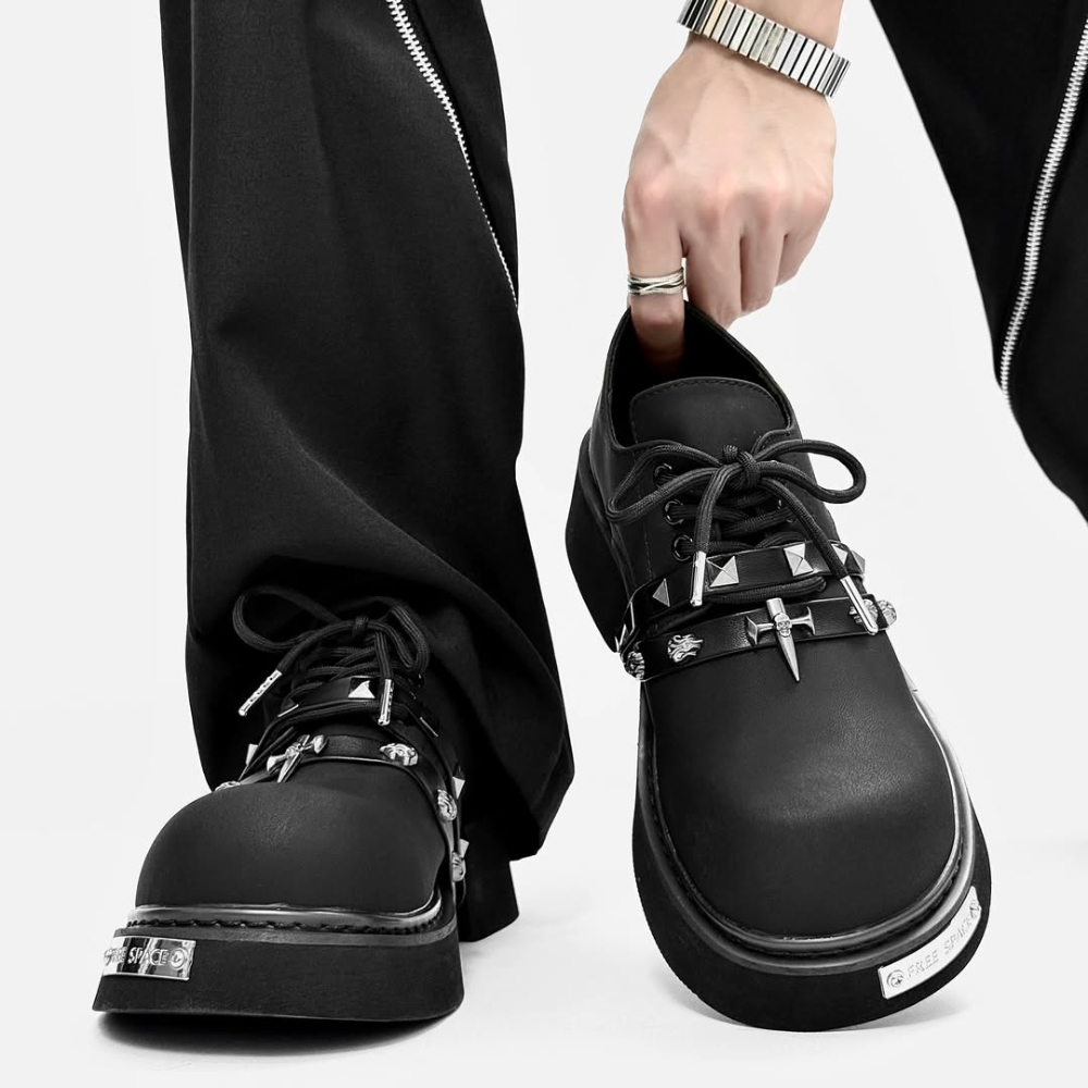 Punk Studded Chukka Boots