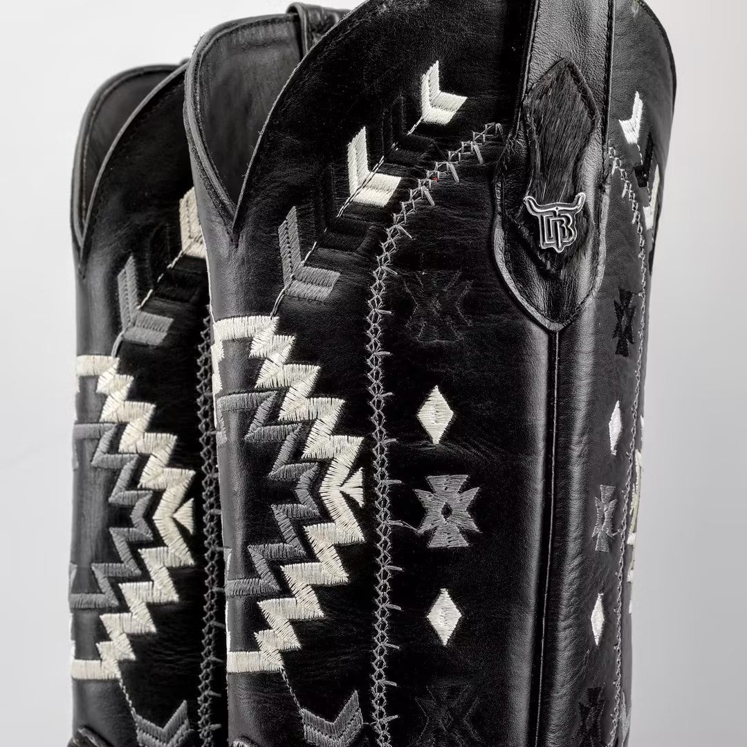 Genuine Cowhide Boots - Square Toe