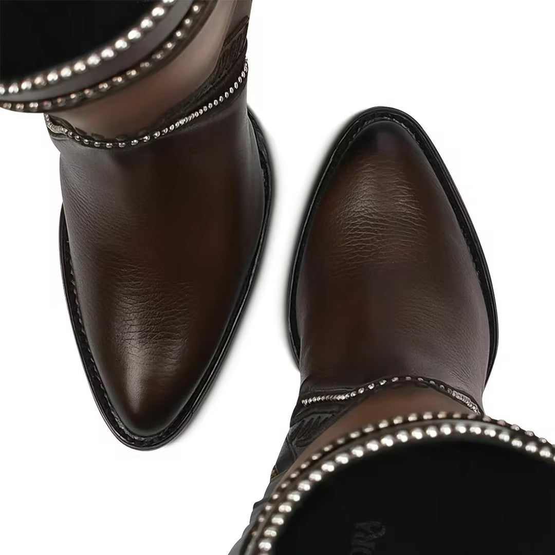 Women's Studded Embellished Knee-High Boots