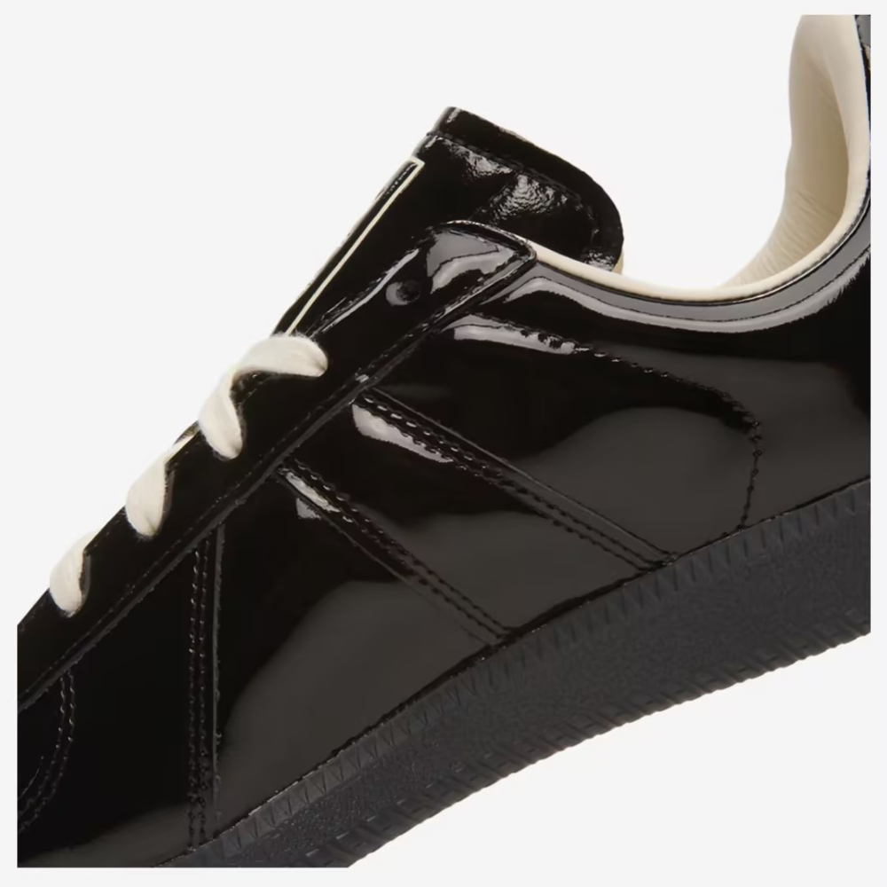 Black Patent Leather Sneakers