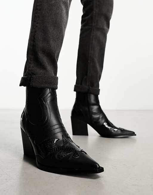 Cuban Heeled Chelsea Boots