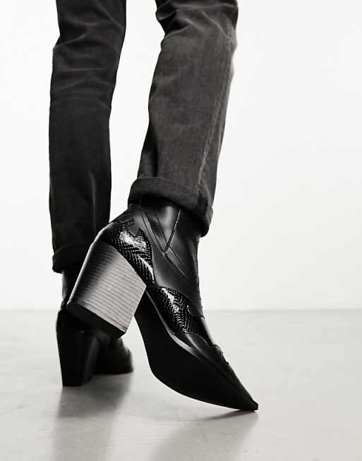 Cuban Heeled Chelsea Boots