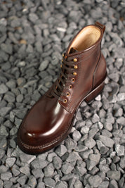 Plain Toe Boots in Shell Cordovan