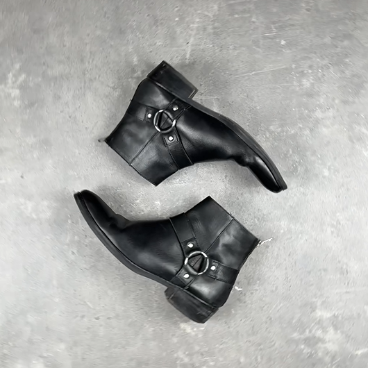 Zip-front Ankle Chelsea Boots