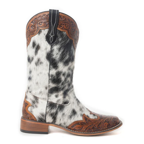 Women's Cowhide Embroidered Cowboy Boots