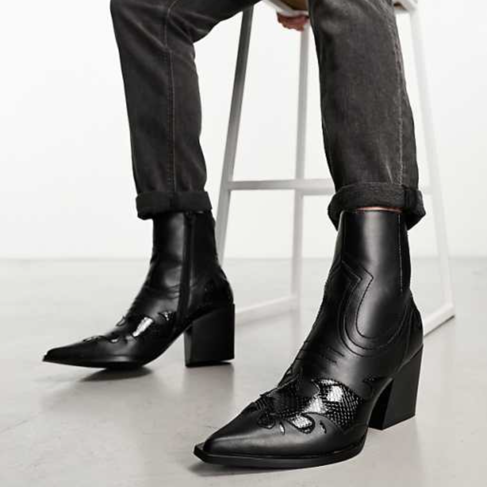Cuban Heeled Chelsea Boots