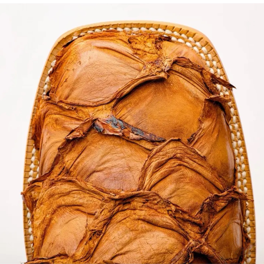 Tan Genuine Boots - Square Toe