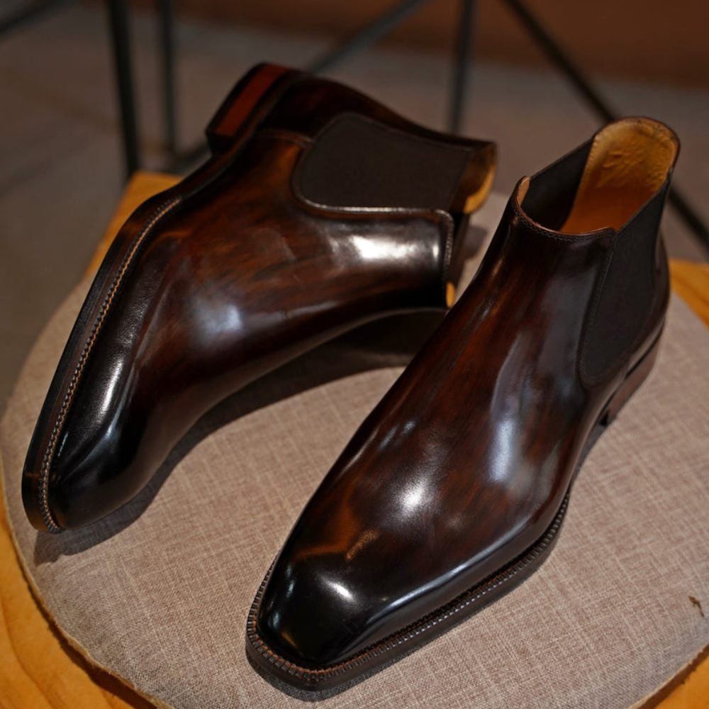 Polished Classic Chelsea Boots