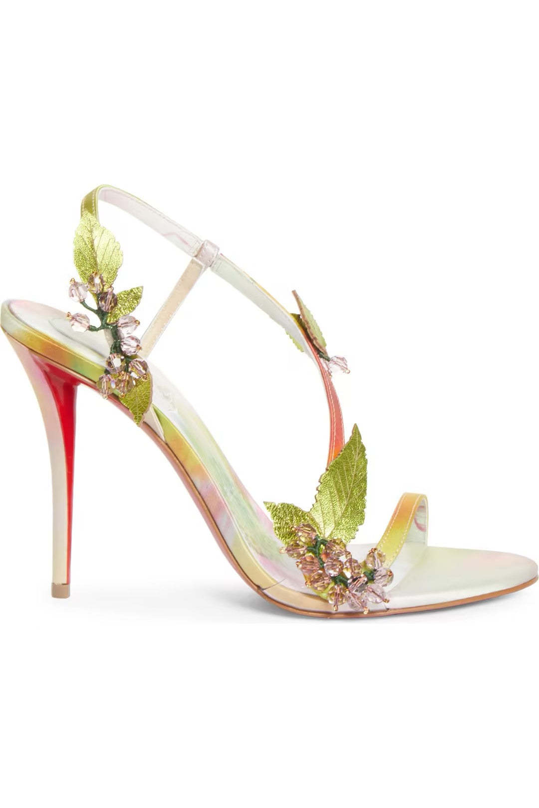 Colorful Crystal Fruit-Shaped High-Heeled Sandals