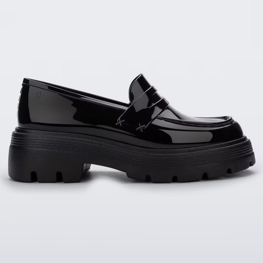 Men's Black Patent Leather Loafers