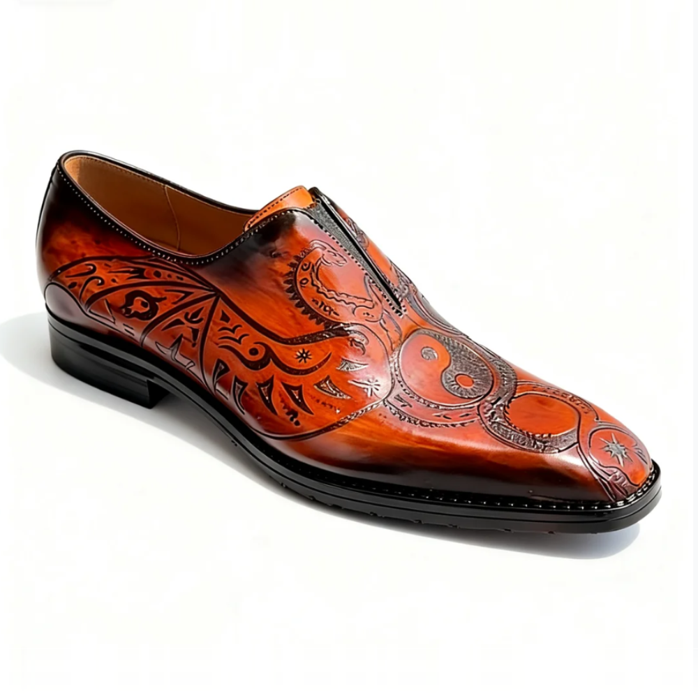Tai Chi Carving Dress Oxfords
