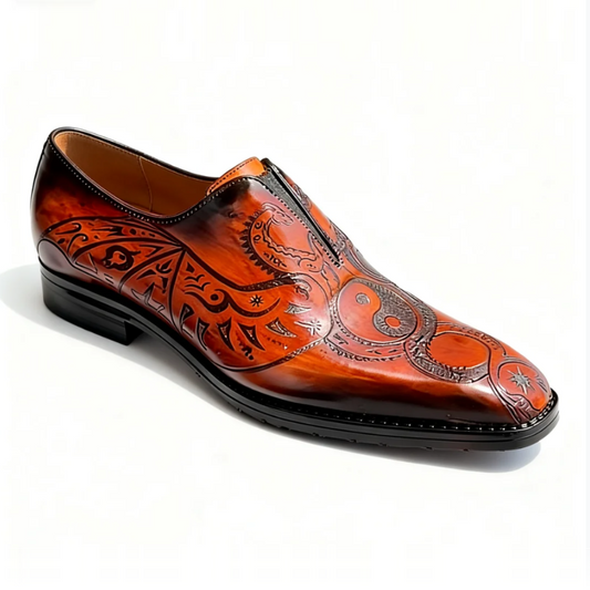 Tai Chi Carving Dress Oxfords