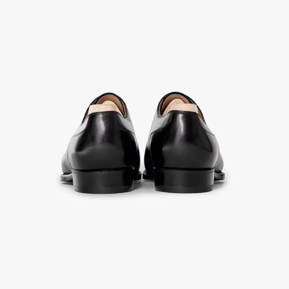 Black Genuine Leather Oxfords