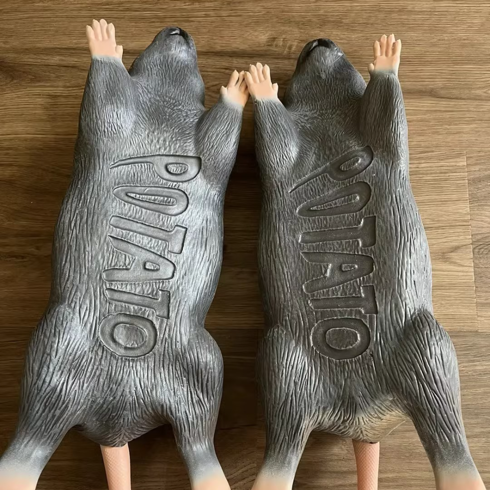 Faux Mouse Slippers