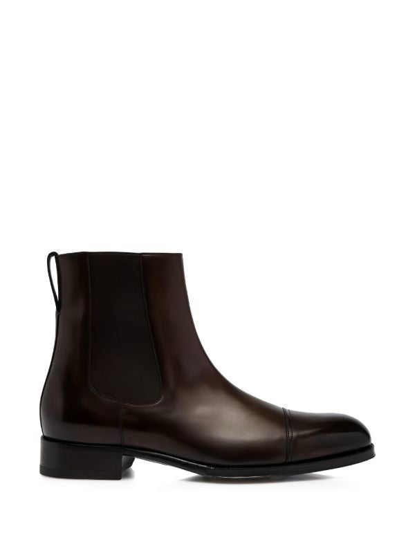 Classic Men's Brown Leather Chelsea Boots
