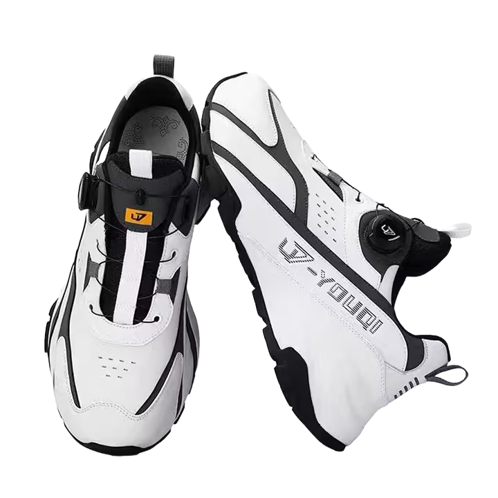 BREATHABLE CASUAL COWHIDE CHUNKY SOLE HEIGHT-ENHANCING SNEAKERS