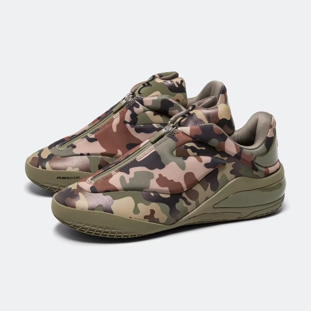 Camouflage Zip-Up Sneakers