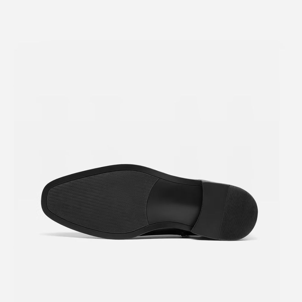 Black Leather Chelsea Boots