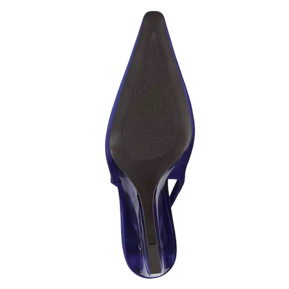 Women's Pay-Me Pointed-Tie Vinyl Wedge Pumps