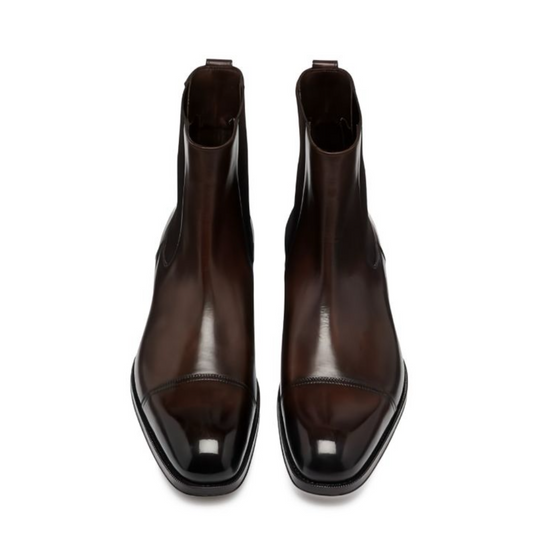 Classic Men's Brown Leather Chelsea Boots